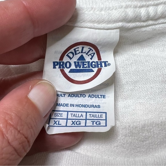 Delta Pittsburgh Pirates Short Sleeve Crewneck Logo T-Shirt in White Men’s Sz XL - Picture 4 of 6